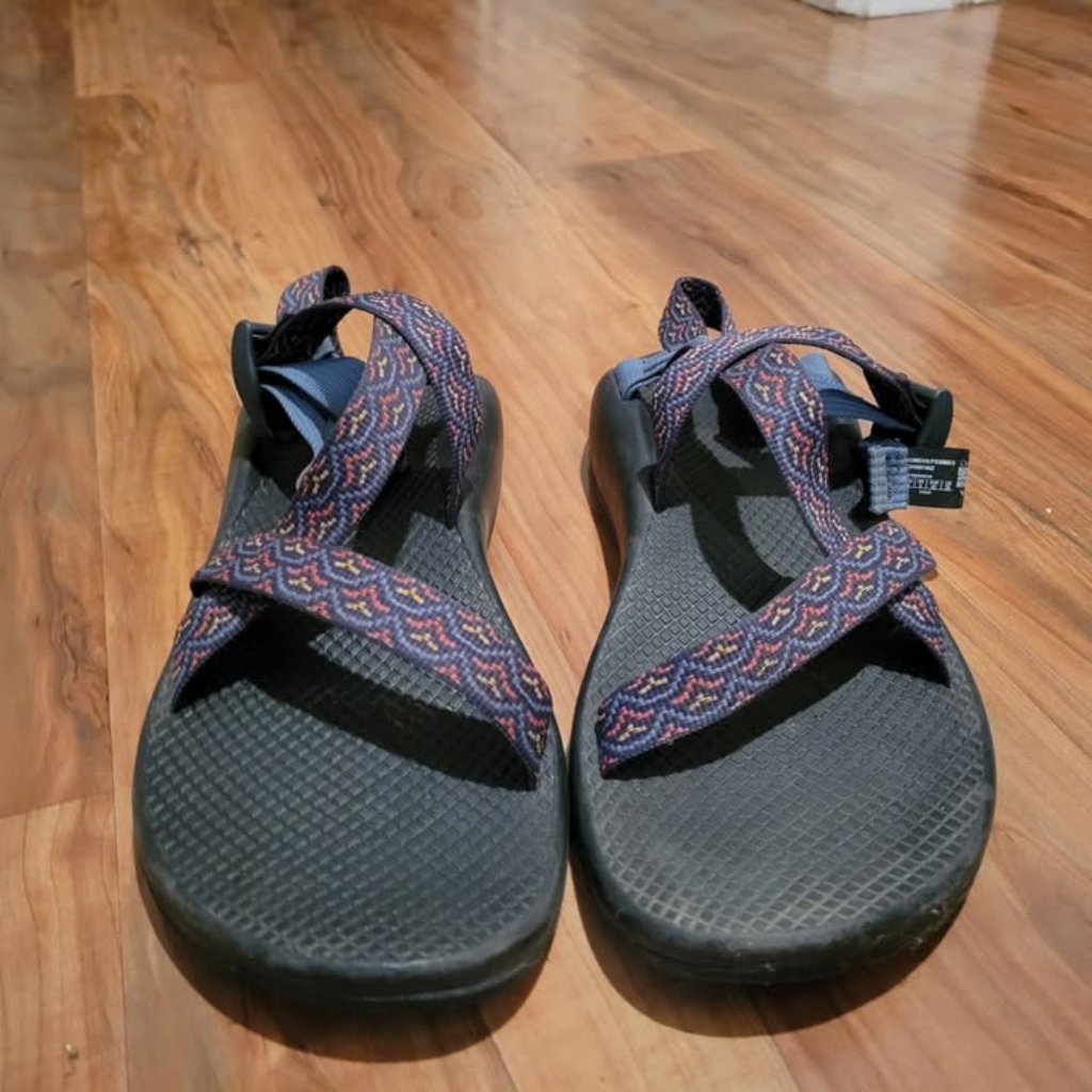 Chaco Women's Z/1 Adjustable Strap Classic Sandal Size 11 Color Bloop Navy Spice